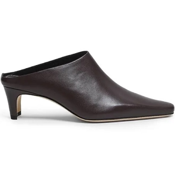 STAUD Shoes - Staud Wally Espresso Brown Leather Mules